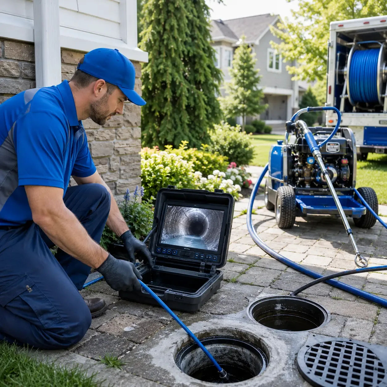 Outdoor drain cleaning professionals serving Little Ferry, NJ