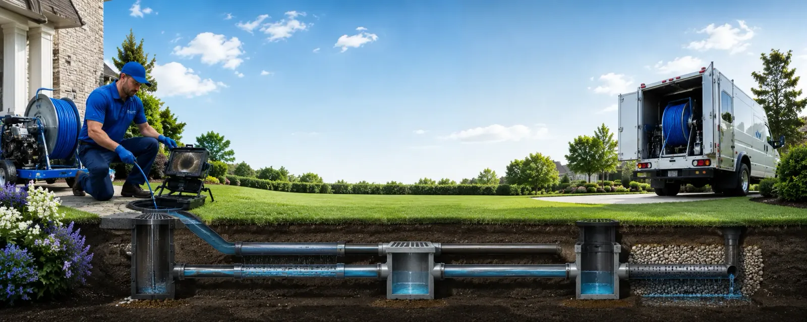 Outdoor drain cleaning information for Little Ferry, NJ